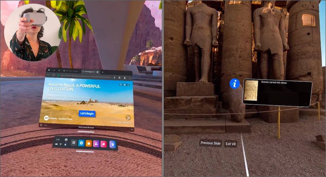 Egypt Guided Tour in VR Headset